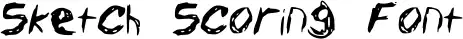 Sketch Scoring Font
