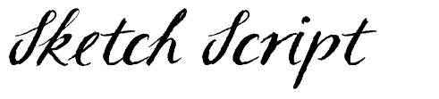 Sketch Script schriftart