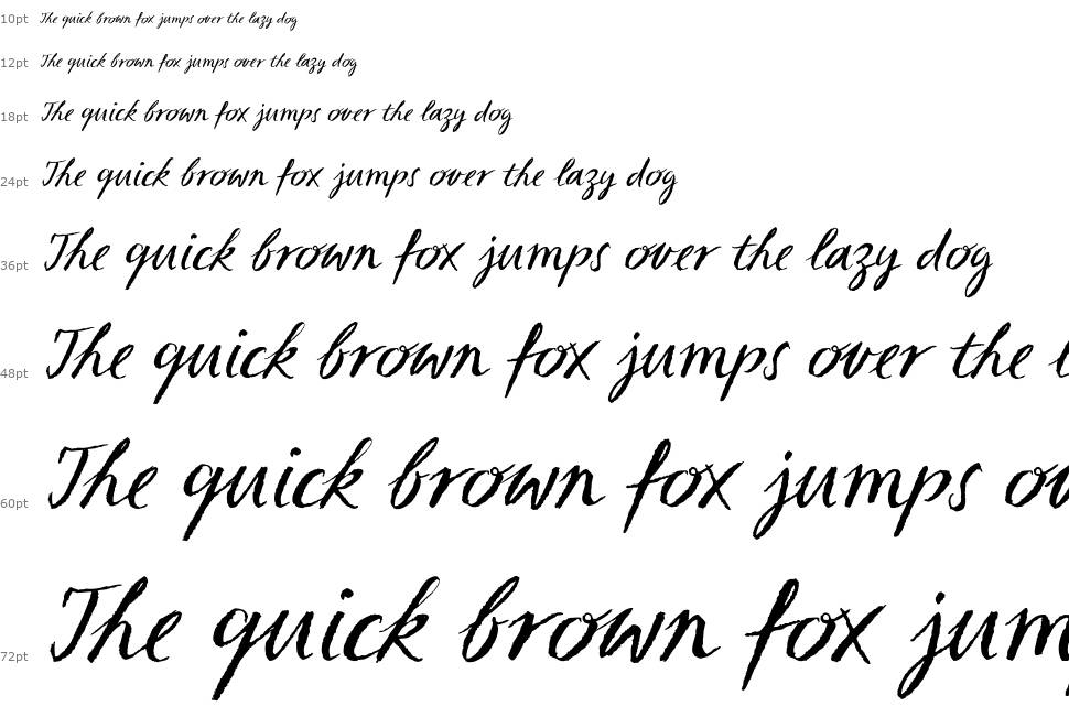 Sketch Script font Waterfall