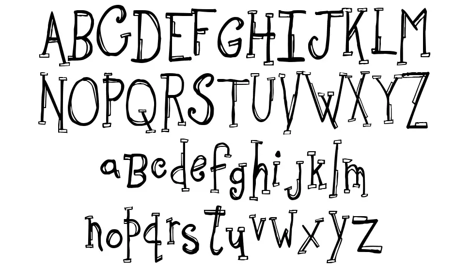 Sketchbookfont specimens
