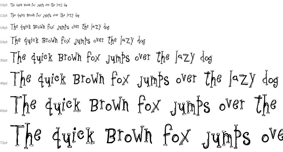 Sketchbook font Şelale