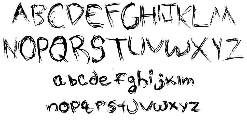 Sketched フォント 標本