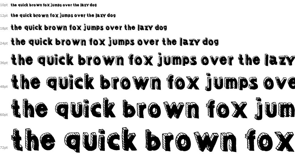 Sketched 3d font Şelale