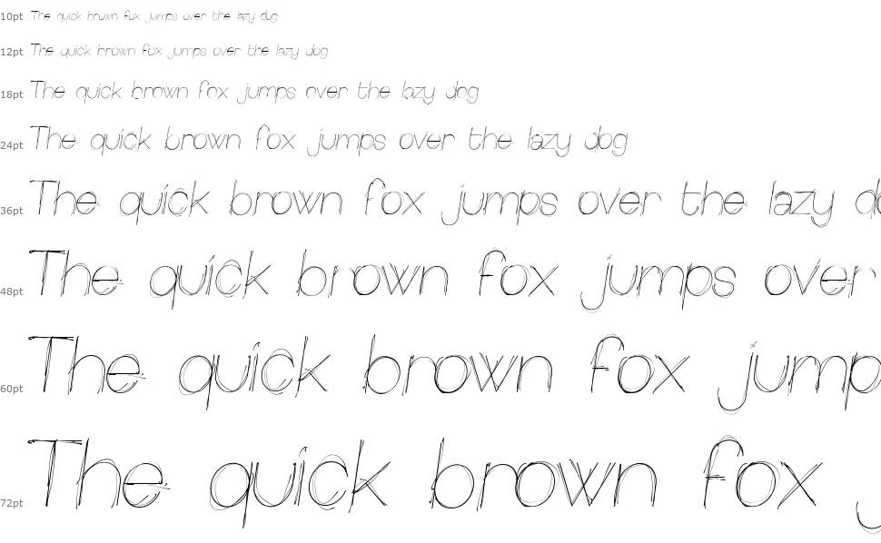 Sketchica font Waterfall