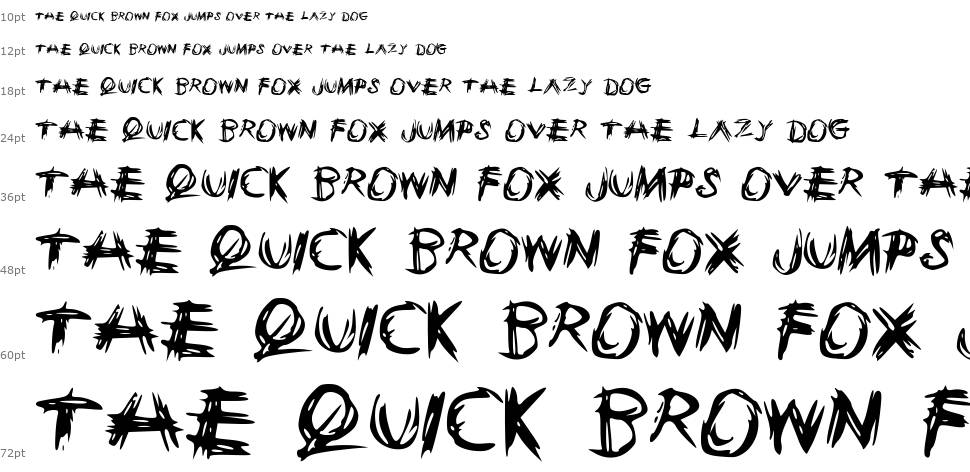 Sketchie font Waterfall