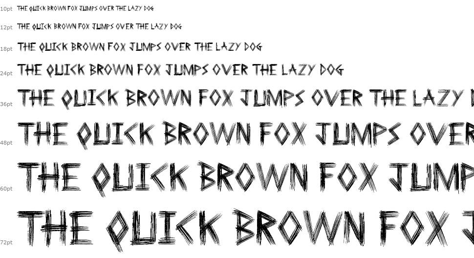 Sketchline font Waterfall