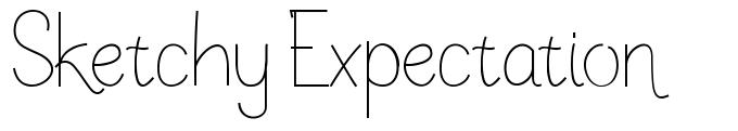 Sketchy Expectation шрифт
