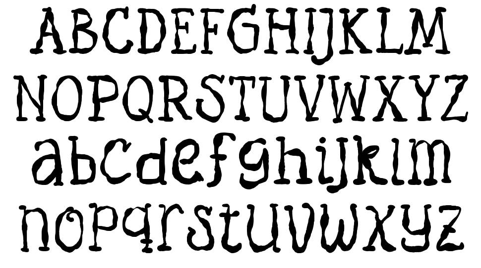 Sketchy Ghost font