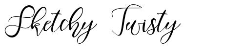 Sketchy Twisty font