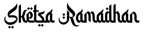 Sketsa Ramadhan font