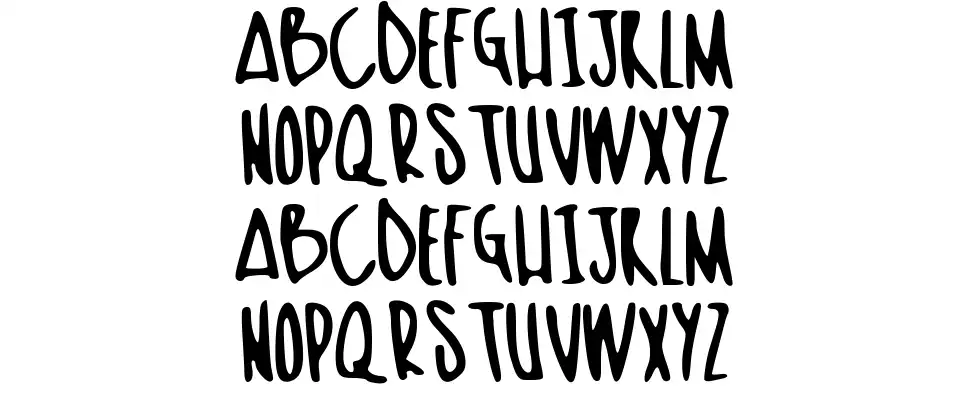 Skinishfont specimens
