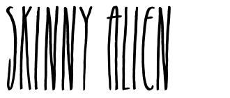 Skinny Alien font