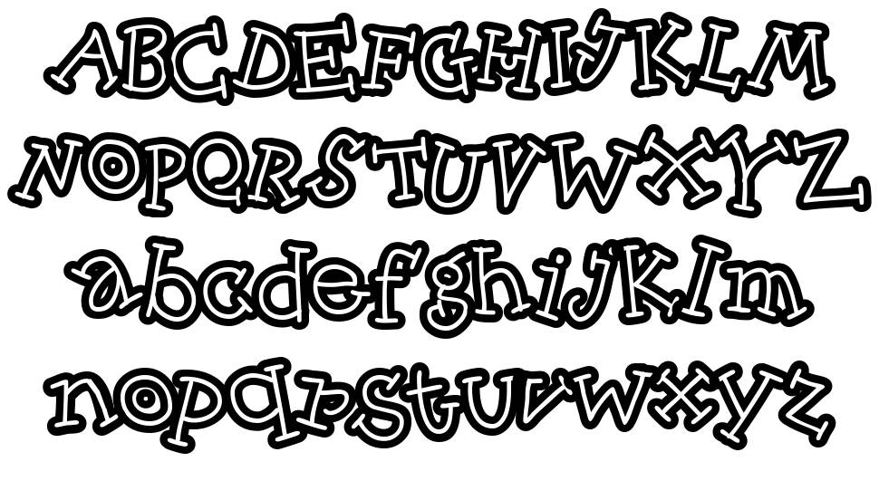 Skinny CapKick font specimens