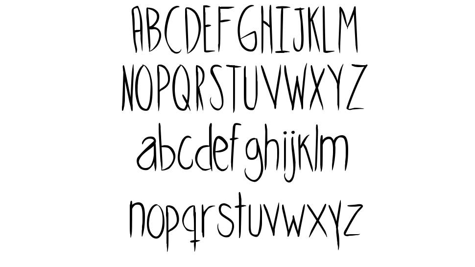 Skinny Cookies font Örnekler