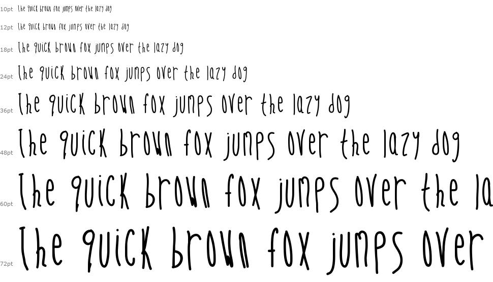 Skinny Vanilla Latte font Waterfall