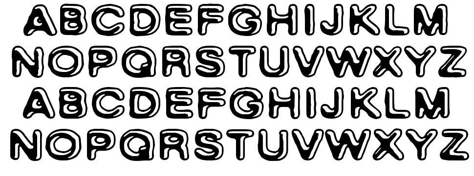 Skinny Zebra font Örnekler