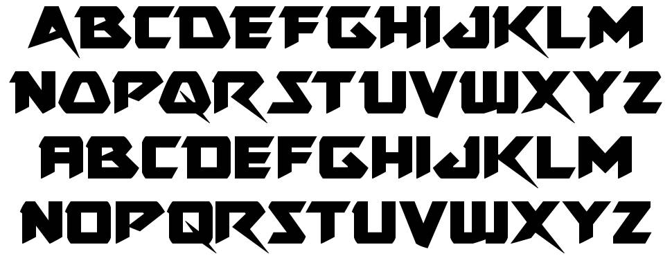 Skirmisher font specimens