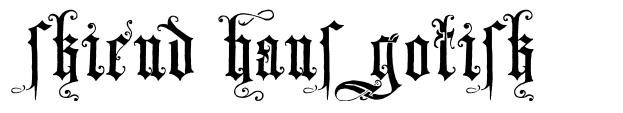 Skjend Hans Gotisk шрифт