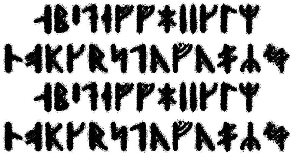 Skraeling Runic písmo Exempláře