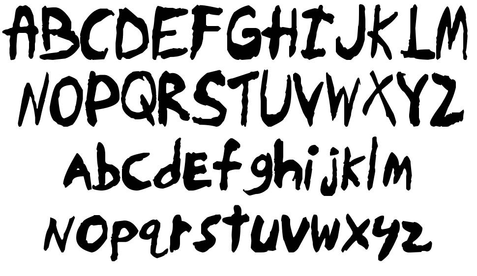 Skrawl font Örnekler