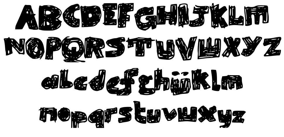 Skribble Black font specimens