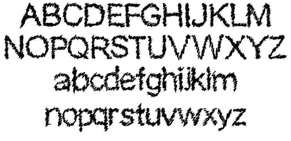 Skribler フォント 標本
