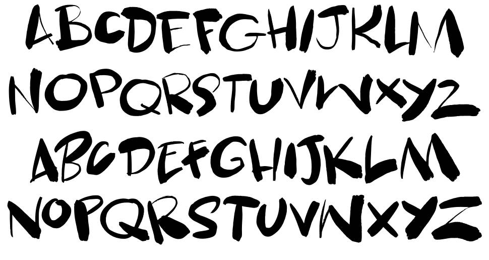 Skulduggery font specimens