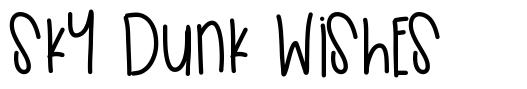 Sky Dunk Wishes font
