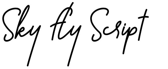 Sky Fly Script font