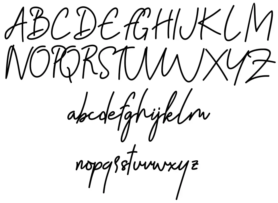 Sky Fly Scriptfont specimens