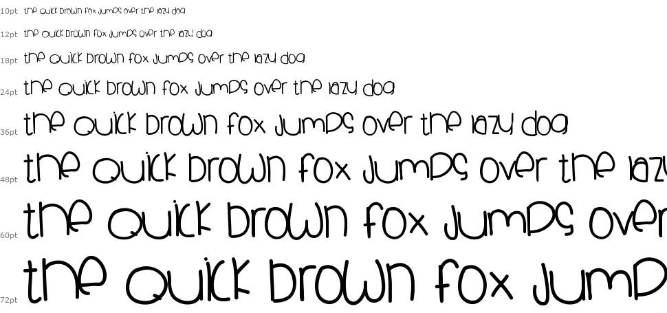 Skyblue Clues font Waterfall