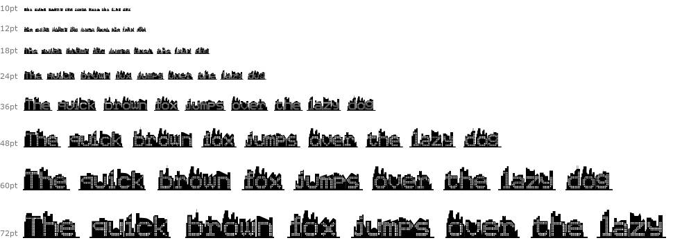 Skyline font Şelale