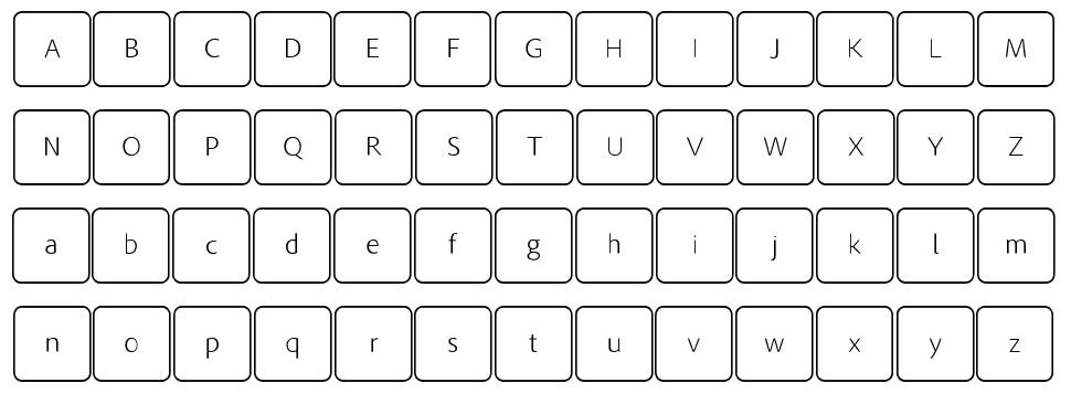 Skynet.Enterprise - Regular Keyboard フォント 標本