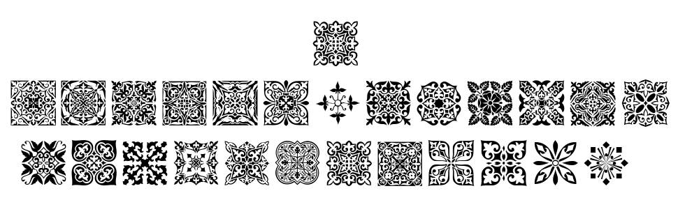 SL Square Ornaments font