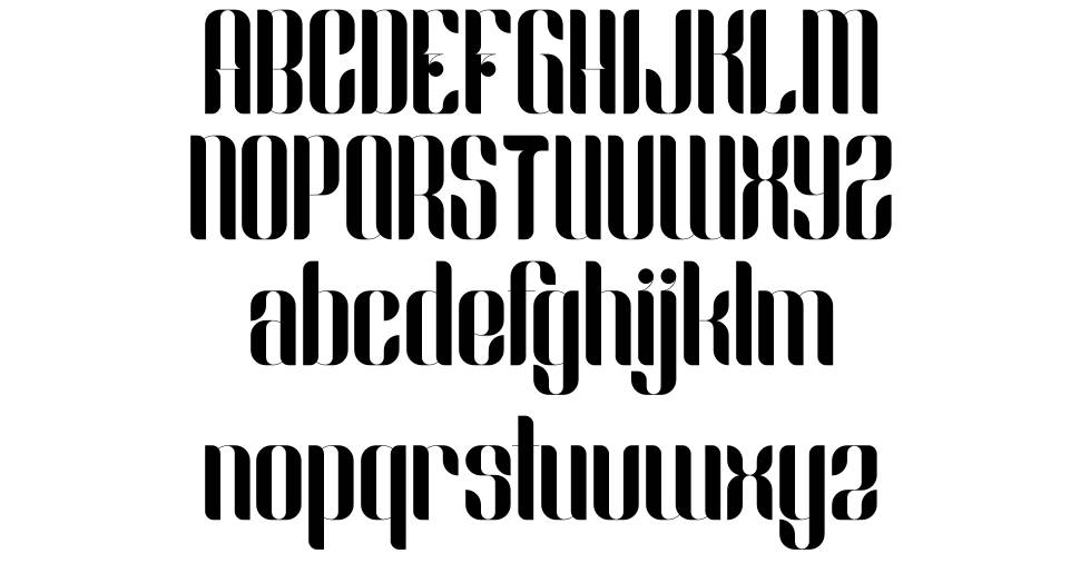 Slang font specimens
