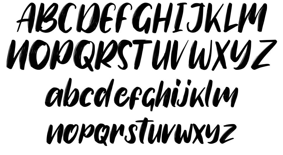 Slapstick font specimens