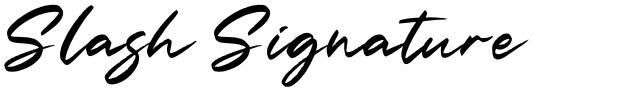 Slash Signature