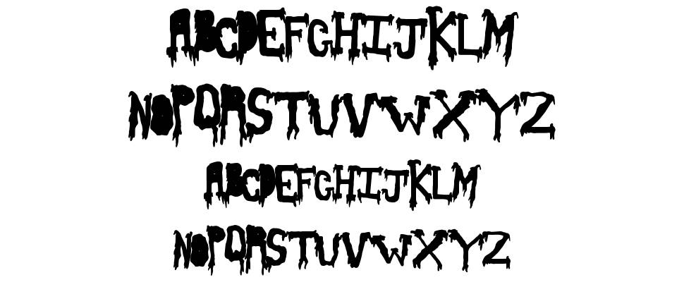 Slash Thirty font specimens