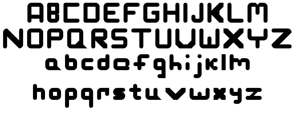 Slashman font specimens