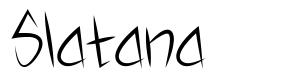 Slatana schriftart