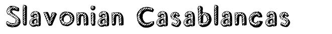 Slavonian Casablancas font