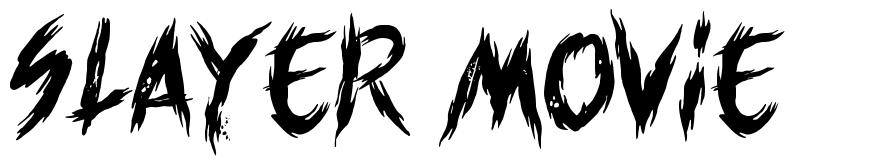 Slayer movie font