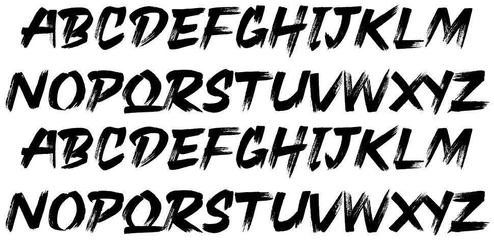Slaztone font specimens