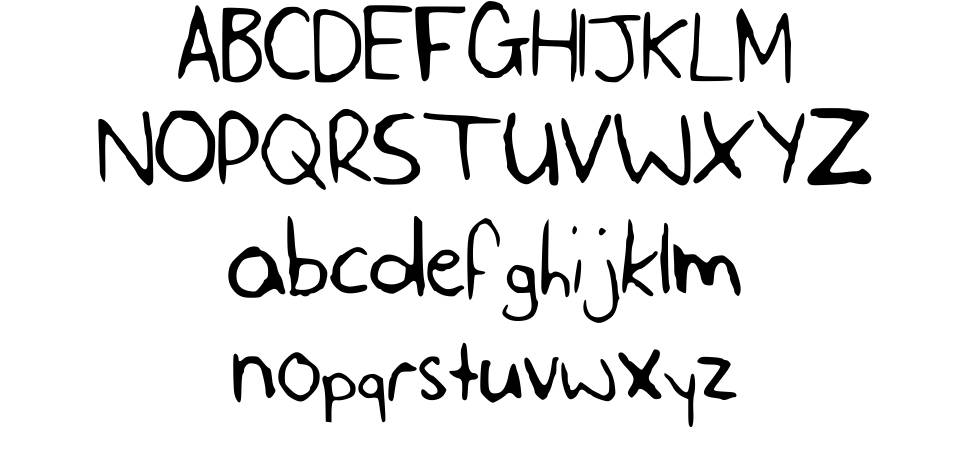 SLF Handwriting font specimens