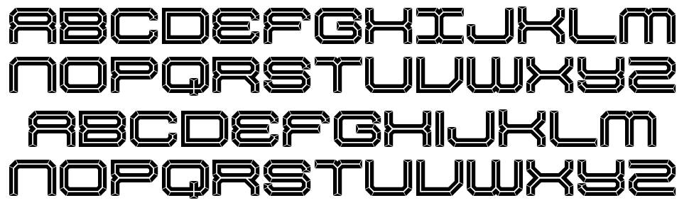 Slick Strontium font specimens
