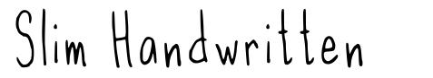 Slim Handwritten font