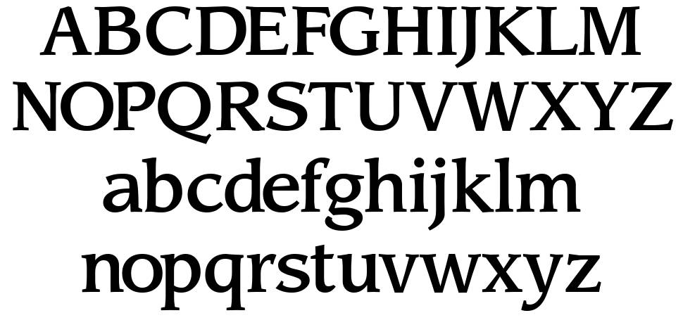 Sling font specimens