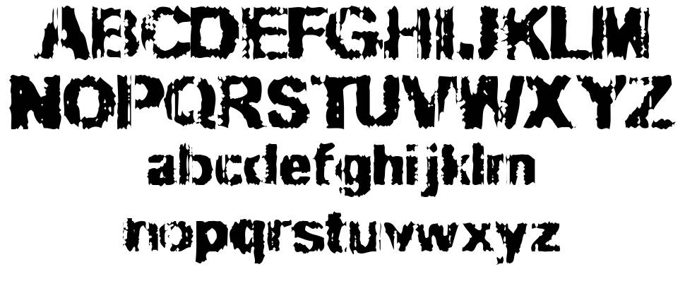 Slippy font specimens