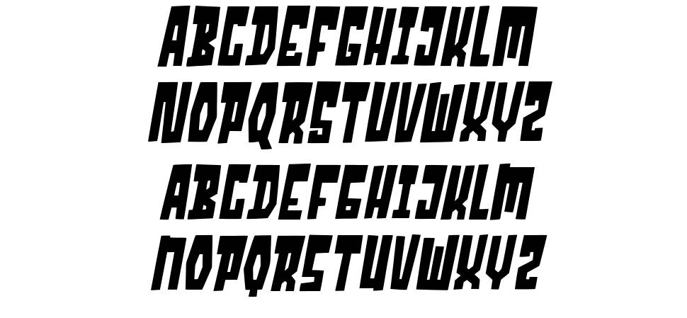 Sloanstone font Örnekler