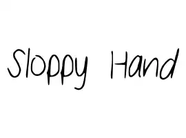 Sloppy Hand font by Kendall | FontRiver